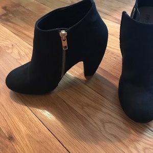 Cute black suede boots